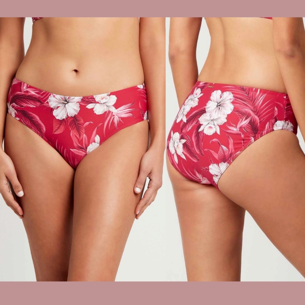 NEW Sea Level [ 12 US  ] Tropicale Mid Rise Bikini Bottoms in‎ Red